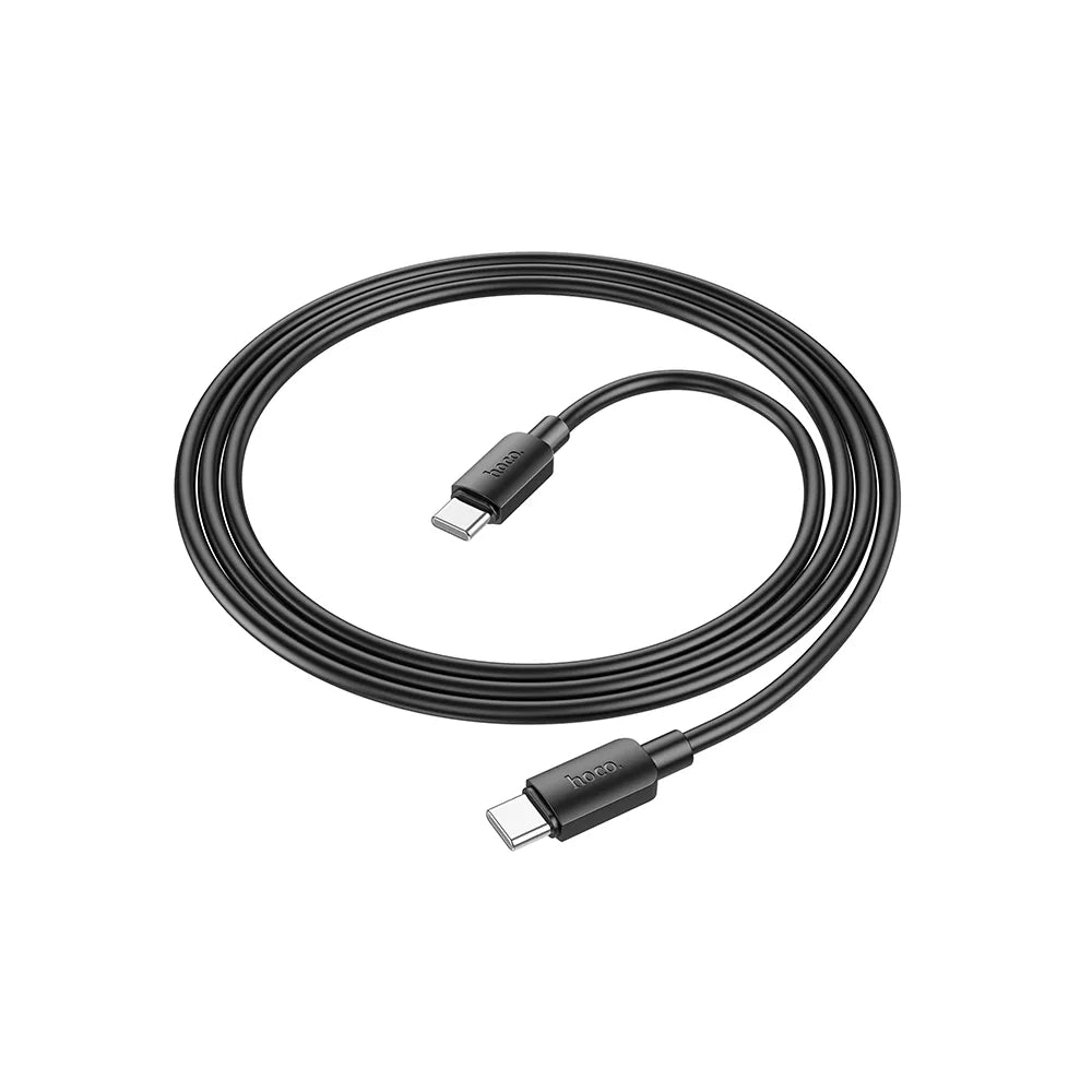 Hoco X96 καλώδιο δεδομένων - ταχείας φόρτισης 3A 60W, Type C σε Type C, PD, 1μ, μαύρο