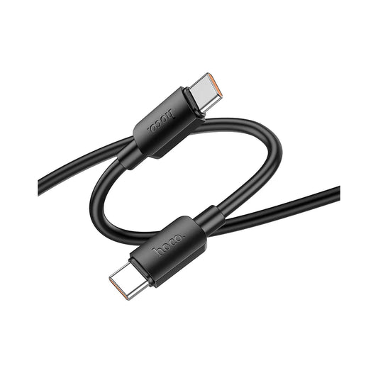 Hoco X96 καλώδιο φόρτισης - δεδομένων, Type C σε Type C, 100W, PD, 6A, 1μ, μαύρο