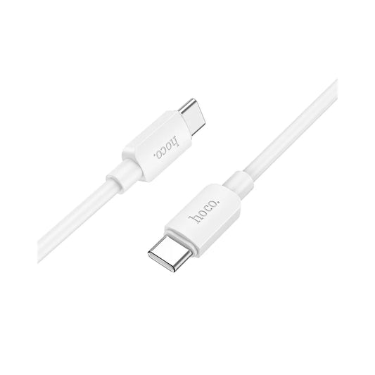 Hoco X96 καλώδιο φόρτισης - δεδομένων USB-C σε USB-C, 60W, PD, 1μ, λευκό