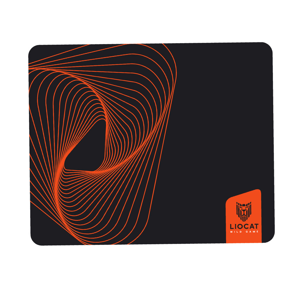 Liocat PD 306S Mousepad 250x290, μαύρο-πορτοκαλί