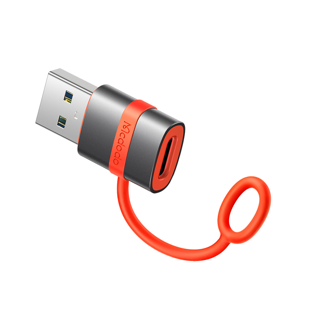 Mcdodo OT-3800 αντάπτορας USB‑C (αρσενικό) σε USB‑A 3.0 (θηλυκό), 5Gbps, plug & play, γκρι