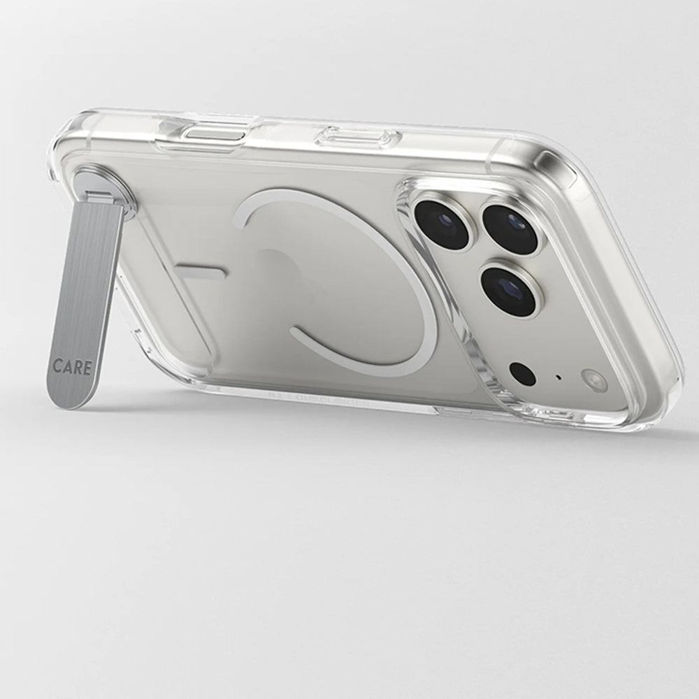 PanzerGlass® CARE Feature Kickstand MagSafe θήκη για iPhone 17 Pro, με stand, clear