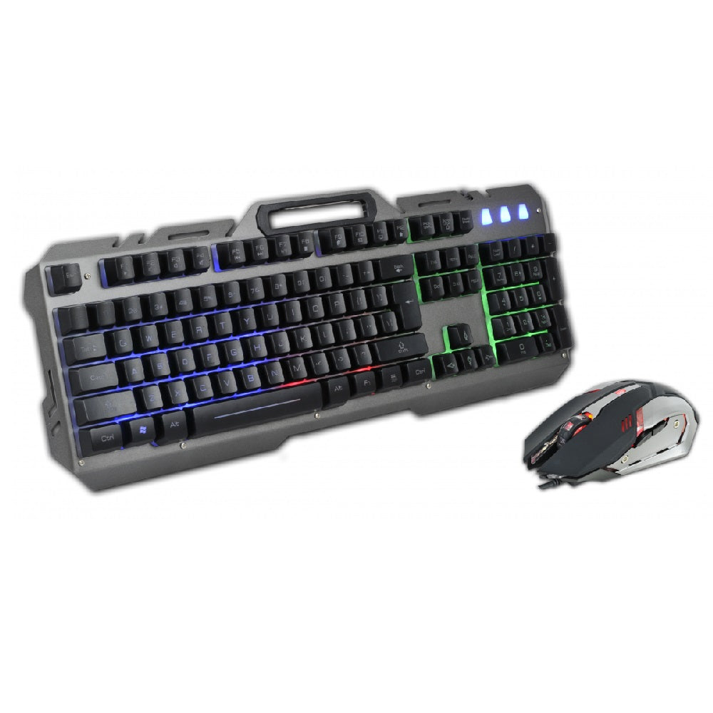 Rebeltec Interceptor ενσύρματο set: LED keyboard + mouse