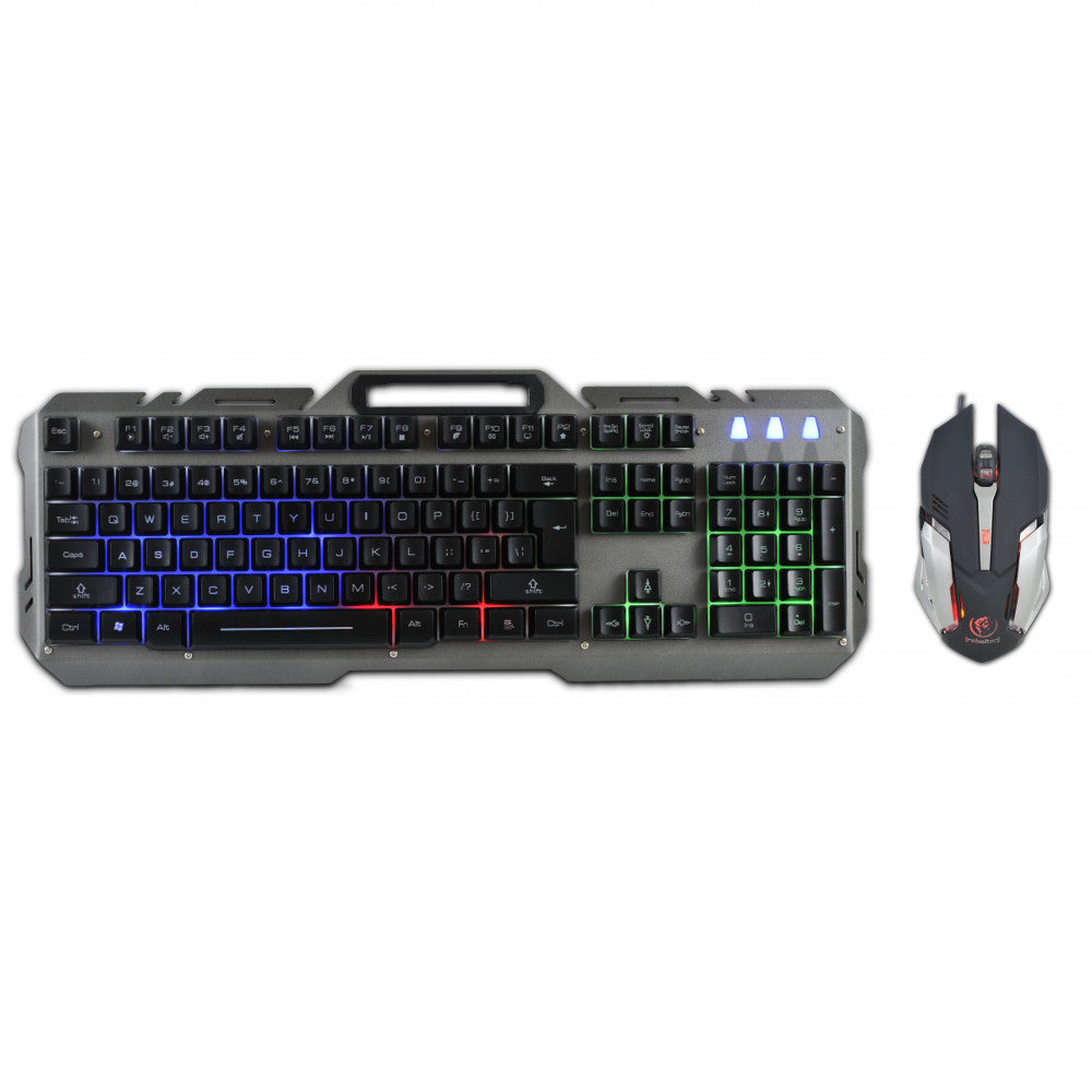 Rebeltec Interceptor ενσύρματο set: LED keyboard + mouse
