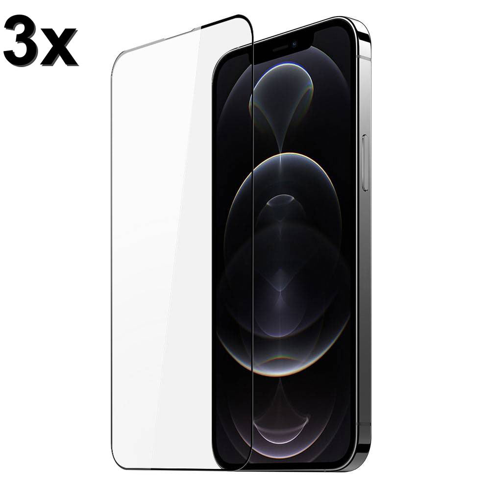 TechWave 5D Full Glue Tempered Glass for iPhone 13 Pro / 14 / 16e black (Σετ 3 τεμαχίων - bulk)