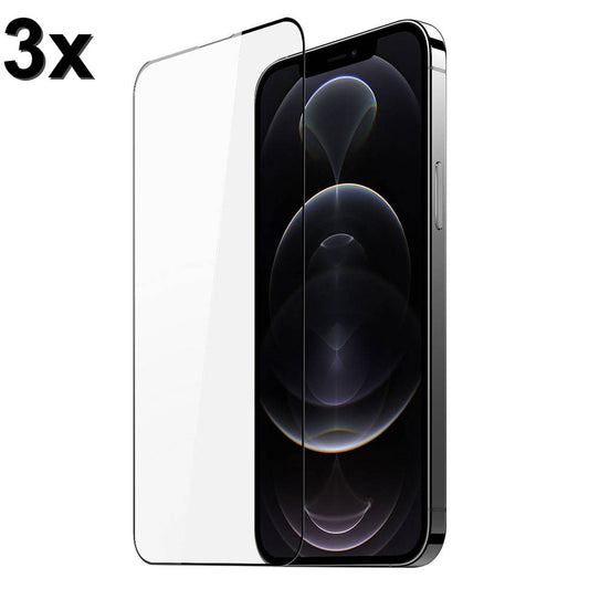 TechWave 5D Full Glue Tempered Glass for iPhone 13 Pro / 14 / 16e black (Σετ 3 τεμαχίων - bulk)