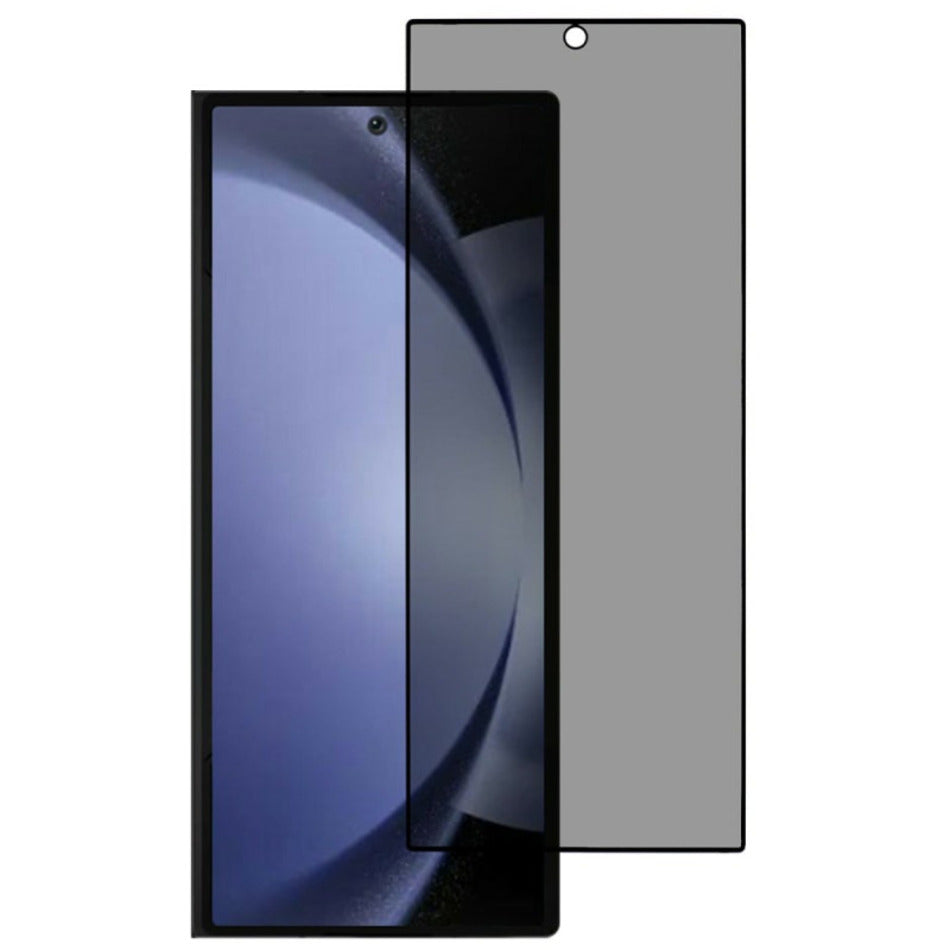 TechWave 5D Full Glue Privacy Tempered Glass for Samsung Galaxy Z Fold 7 black