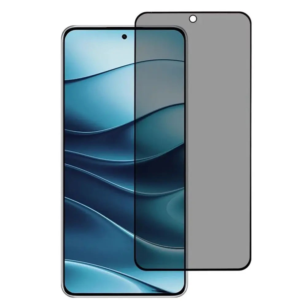 TechWave 5D Full Glue Privacy Tempered Glass for Xiaomi 15T Pro black