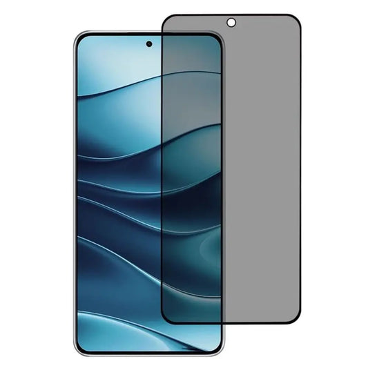 TechWave 5D Full Glue Privacy Tempered Glass for Xiaomi 15T Pro black
