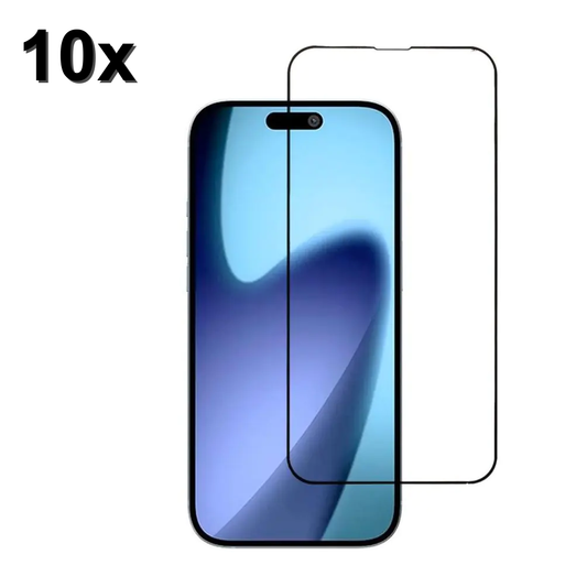 TechWave 5D Full Glue Tempered Glass for Apple iPhone 17 Air black (Σετ 10 τεμαχίων - bulk)