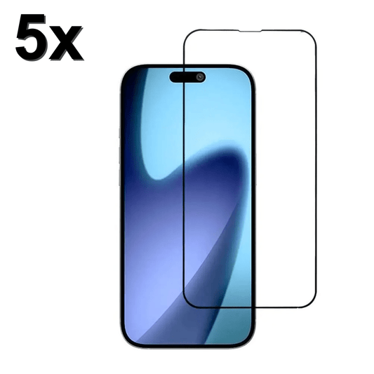 TechWave 5D Full Glue Tempered Glass for Apple iPhone 17 Air black (Σετ 5 τεμαχίων - bulk)