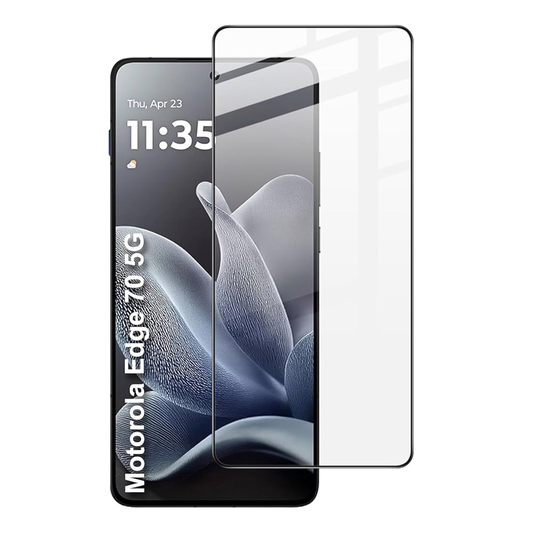 TechWave 5D Full Glue Tempered Glass for Motorola Edge 70 black