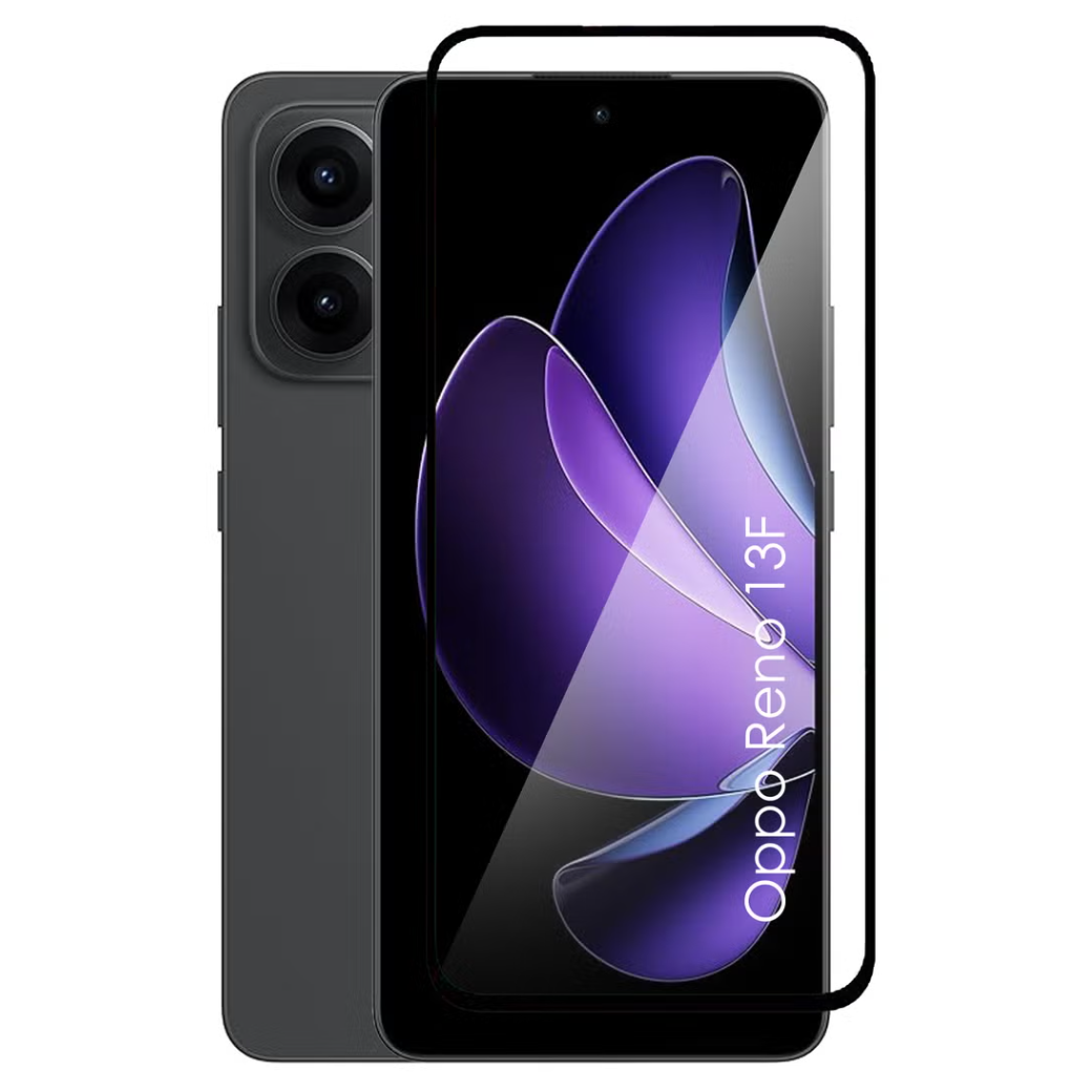 TechWave 5D Full Glue Tempered Glass for Oppo Reno 13F 5G black