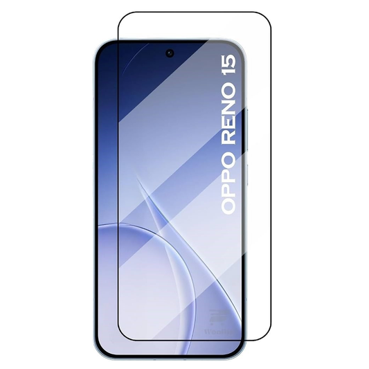 TechWave 5D Full Glue Tempered Glass for Oppo Reno 15 black
