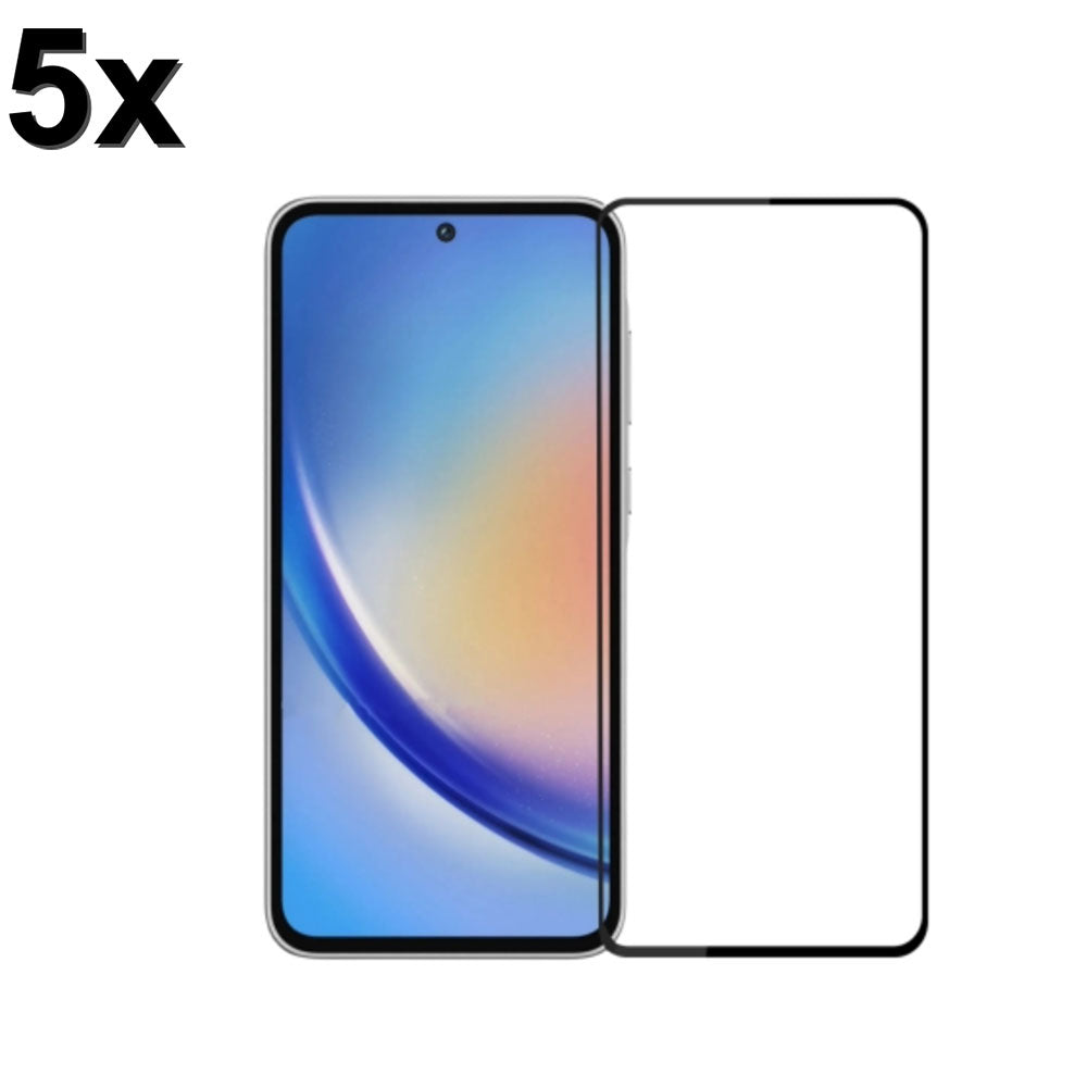 TechWave 5D Full Glue Tempered Glass for Samsung Galaxy A35 / A55 black (Σετ 5 τεμαχίων - bulk)
