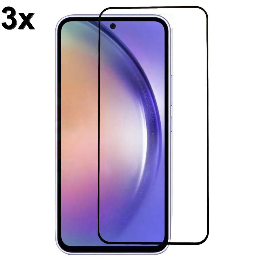 TechWave 5D Full Glue Tempered Glass for Samsung Galaxy A54 5G / S23 FE black (Σετ 3 τεμαχίων - bulk)