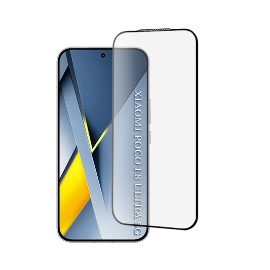TechWave 5D Full Glue Tempered Glass for Xiaomi Poco F8 Ultra black