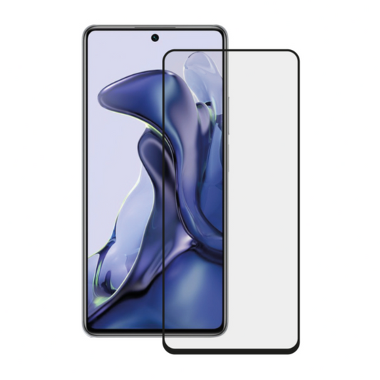 TechWave 5D Full Glue Tempered Glass for Xiaomi Redmi Note 12 4G / 5G black