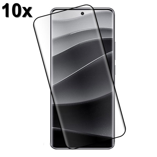 TechWave 5D Full Glue Tempered Glass for Xiaomi Redmi Note 14 4G / 5G black (Σετ 10 τεμαχίων - bulk)