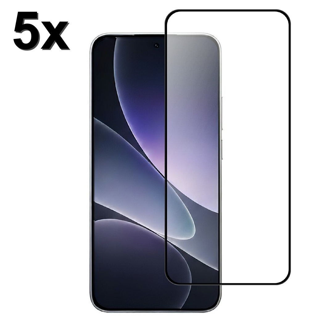 TechWave 5D Full Glue Tempered Glass for Xiaomi Redmi Note 17 Pro 5G / 17 Pro Max 5G black (Σετ 5 τεμαχίων - bulk)