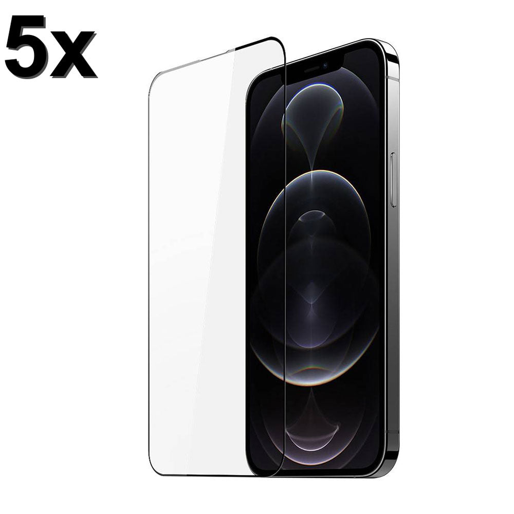 TechWave 5D Full Glue Tempered Glass for iPhone 13 Pro / 14 / 16e black (Σετ 5 τεμαχίων - bulk)