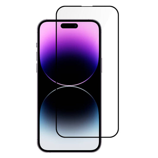 TechWave 5D Full Glue Tempered Glass for iPhone 15 Pro Max black
