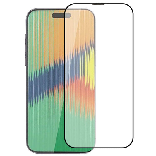TechWave 5D Full Glue Tempered Glass for iPhone 15 black