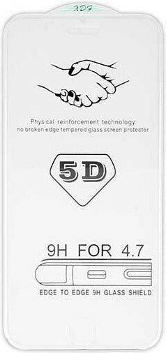 TechWave 5D Full Glue Tempered Glass for iPhone 6 / 6S transparent