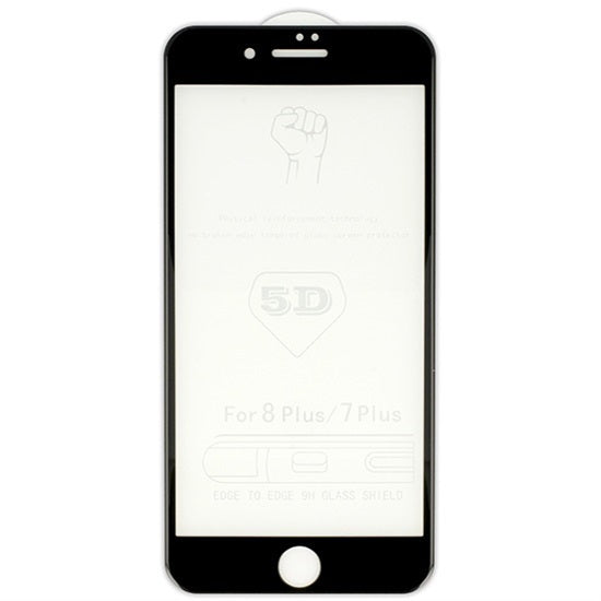 TechWave 5D Full Glue Tempered Glass for iPhone 7 Plus / 8 Plus black