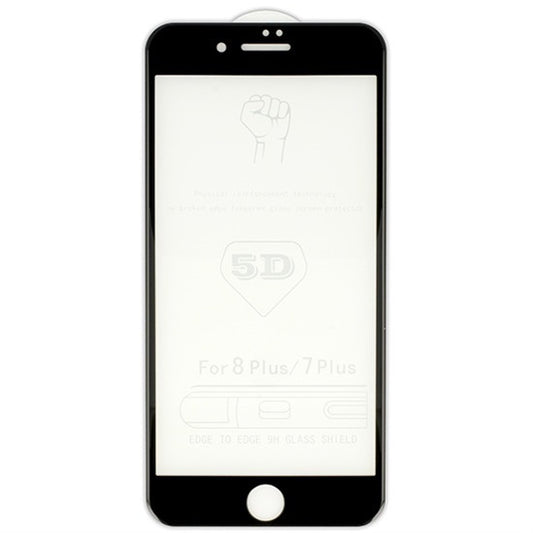 TechWave 5D Full Glue Tempered Glass for iPhone 7 Plus / 8 Plus black