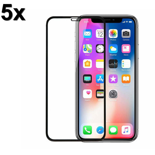 TechWave 5D Full Glue Tempered Glass for Apple iPhone XR / 11 black (Σετ 5 τεμαχίων - bulk)