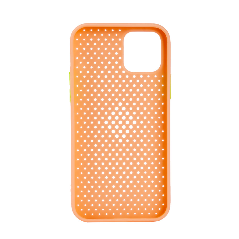TechWave C Thru case for iPhone 12 Pro rose gold / lime