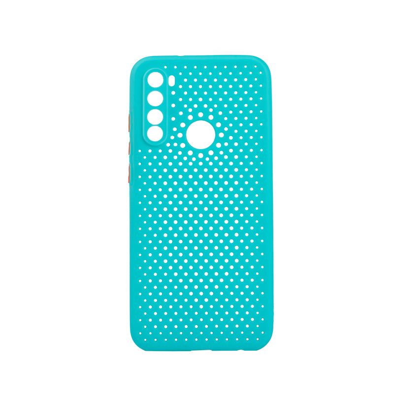 TechWave C thru case for Xiaomi Redmi Note 8T turquoise / orange