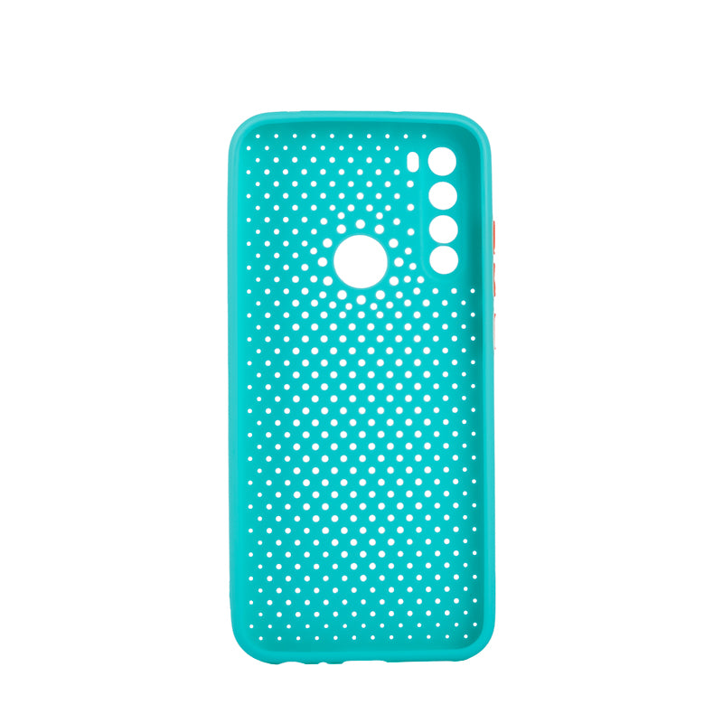 TechWave C thru case for Xiaomi Redmi Note 8T turquoise / orange