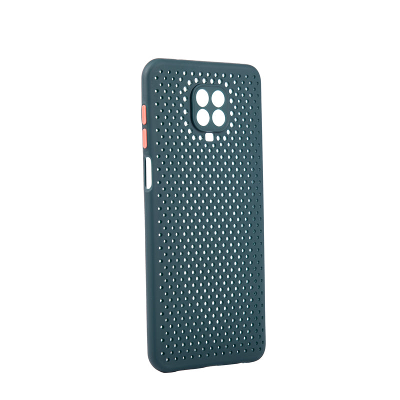 TechWave C thru case for Xiaomi Redmi Note 9 Pro / 9S / 9 Pro Max forest green / orange