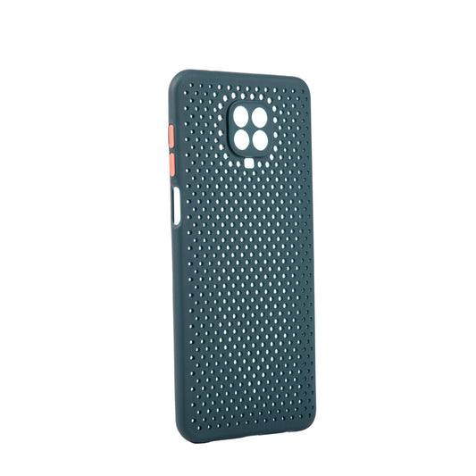 TechWave C thru case for Xiaomi Redmi Note 9 Pro / 9S / 9 Pro Max forest green / orange