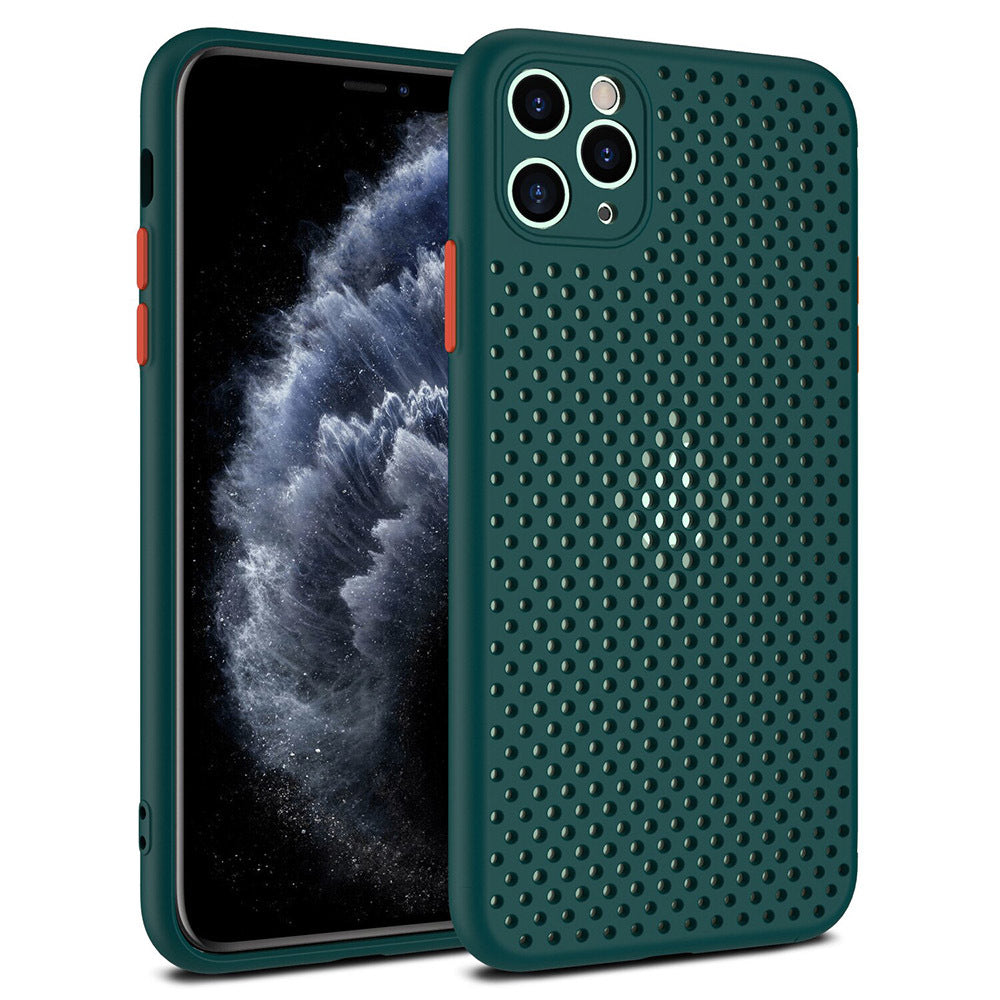 TechWave C thru case for iPhone 11 Pro green / orange