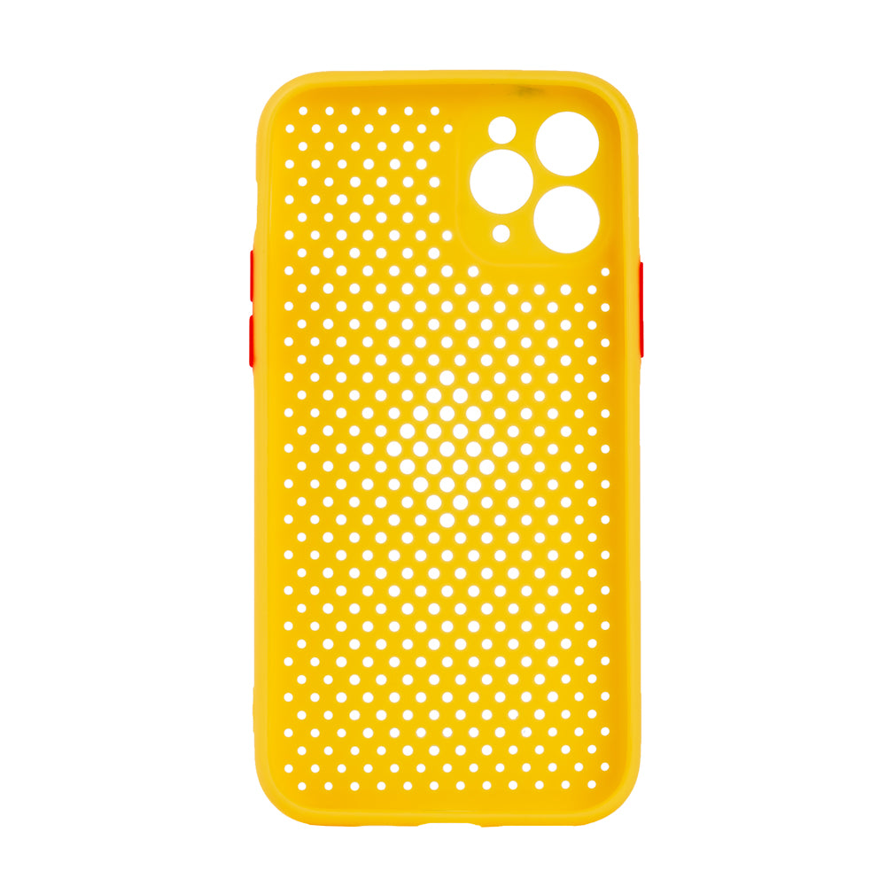 TechWave C thru case for iPhone 11 Pro yellow / red