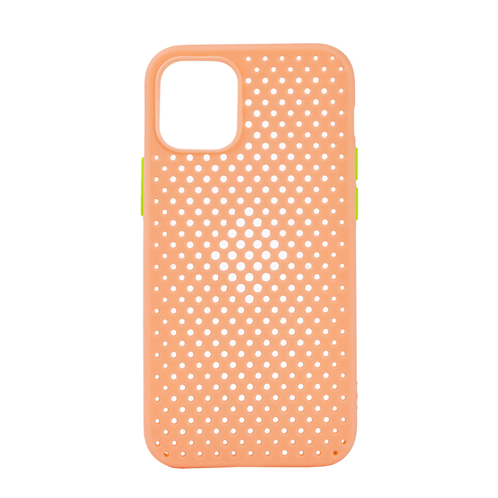 TechWave C thru case for iPhone 12 Mini rose gold / lime