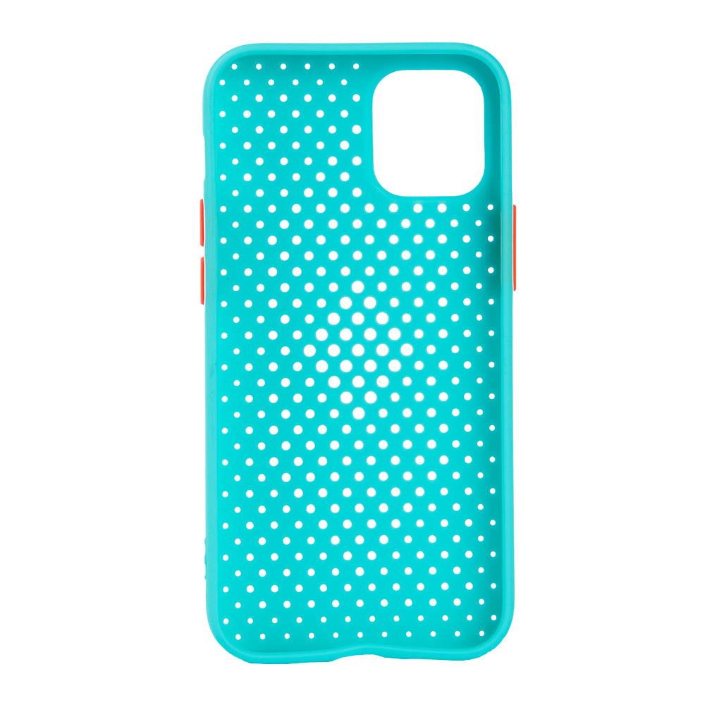 TechWave C thru case for iPhone 12 Mini turquoise / orange