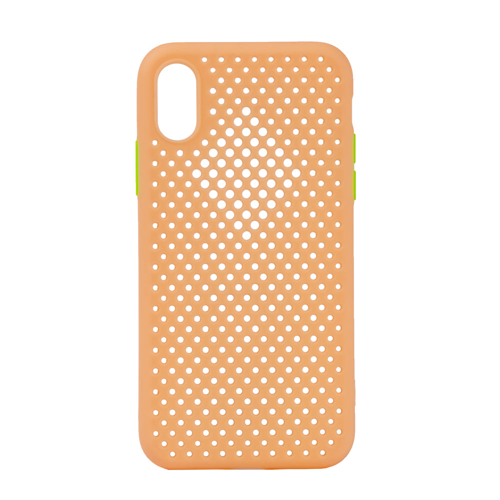 TechWave C thru case for iPhone X / XS rose gold / lime