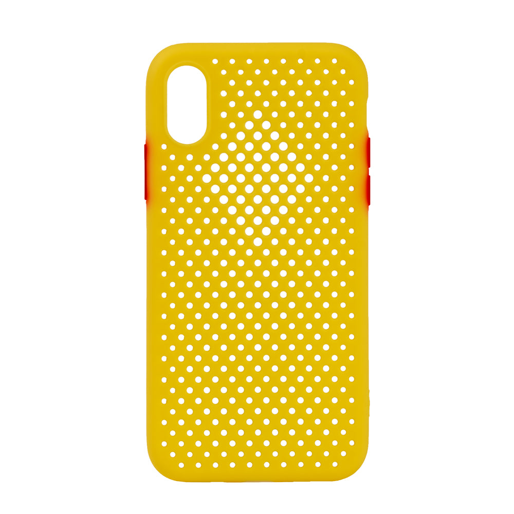 TechWave C thru case for iPhone X / XS yellow / red