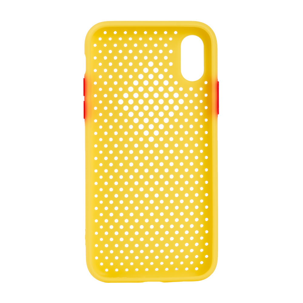 TechWave C thru case for iPhone X / XS yellow / red
