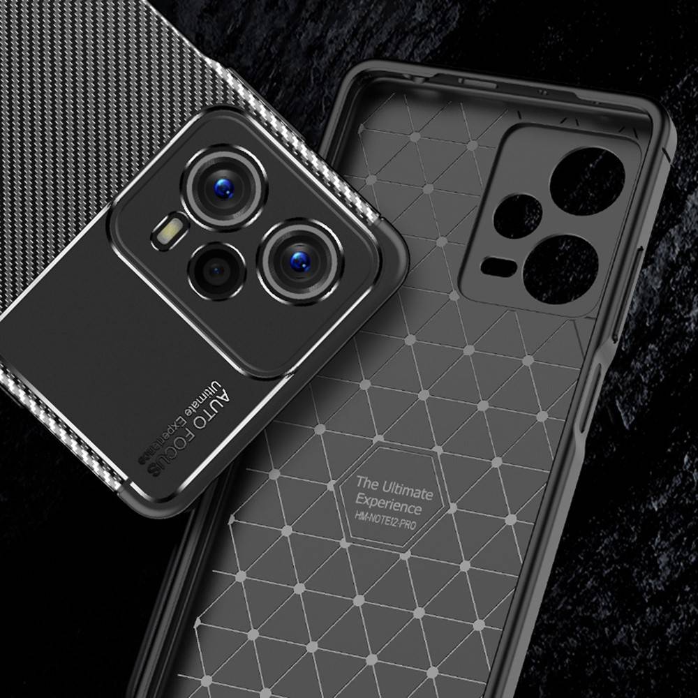 TechWave Carbon Fiber case for Xiaomi Redmi Note 12 5G / Poco X5 5G black