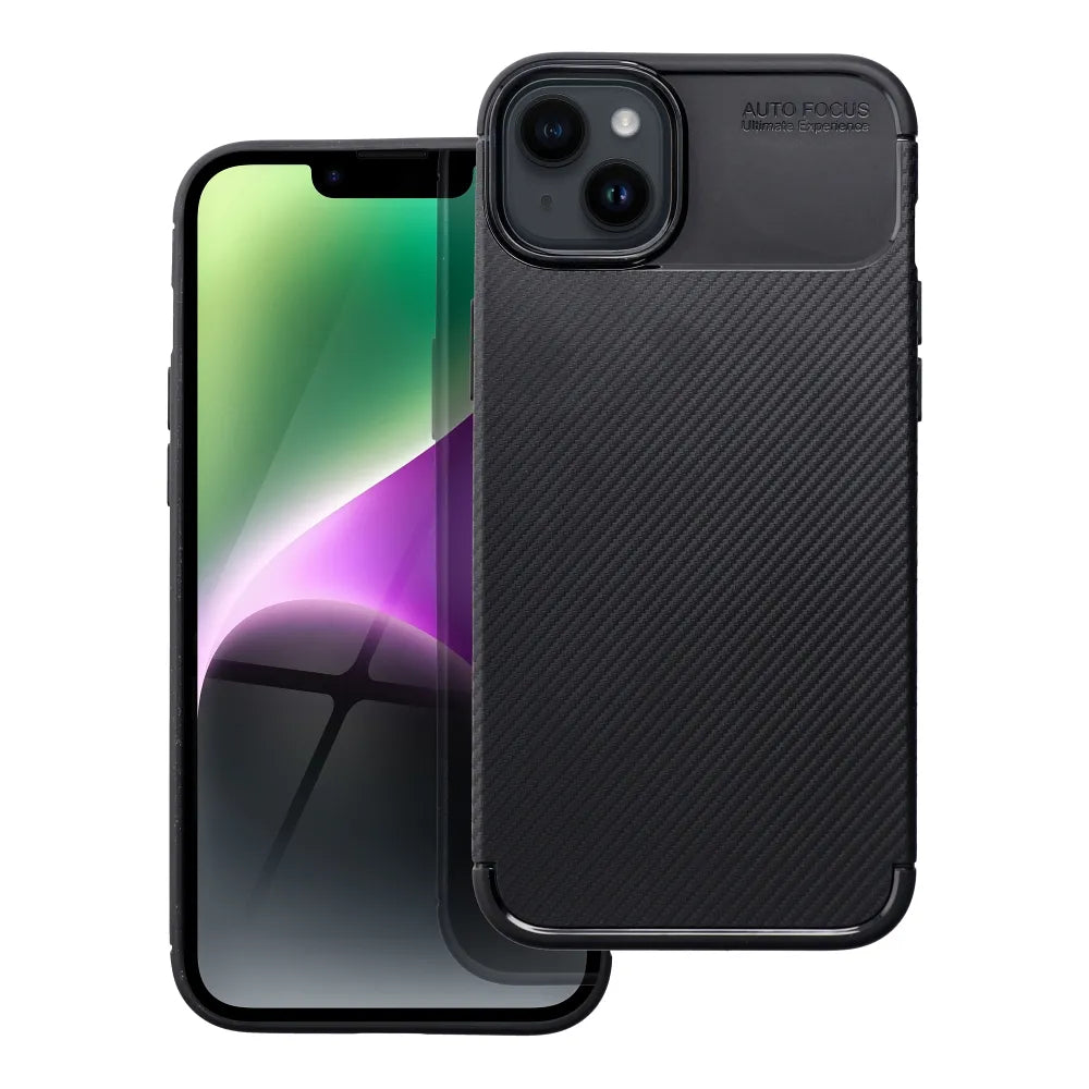 TechWave Carbon Fiber case for iPhone 14 Plus black