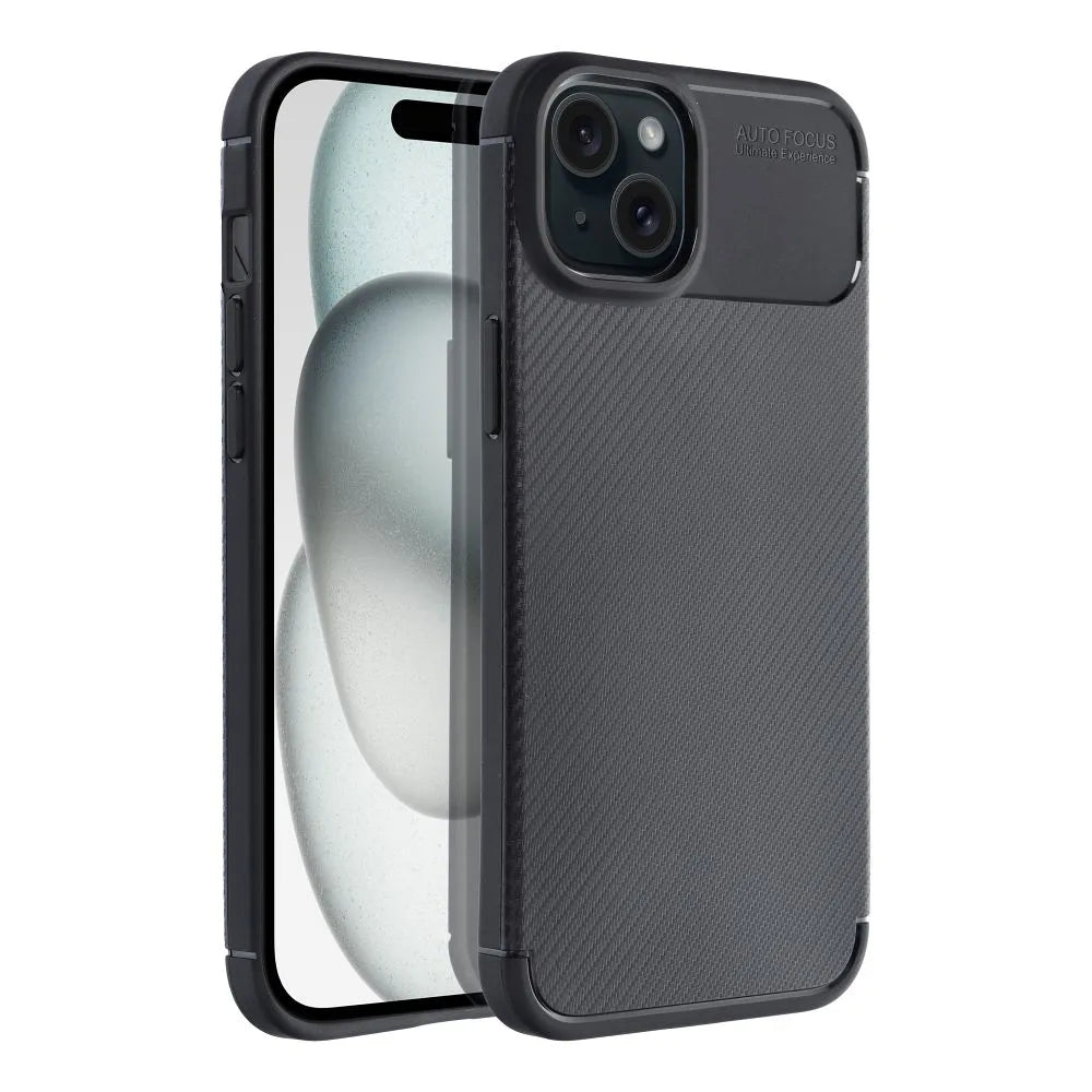 TechWave Carbon Fiber case for iPhone 15 Plus black