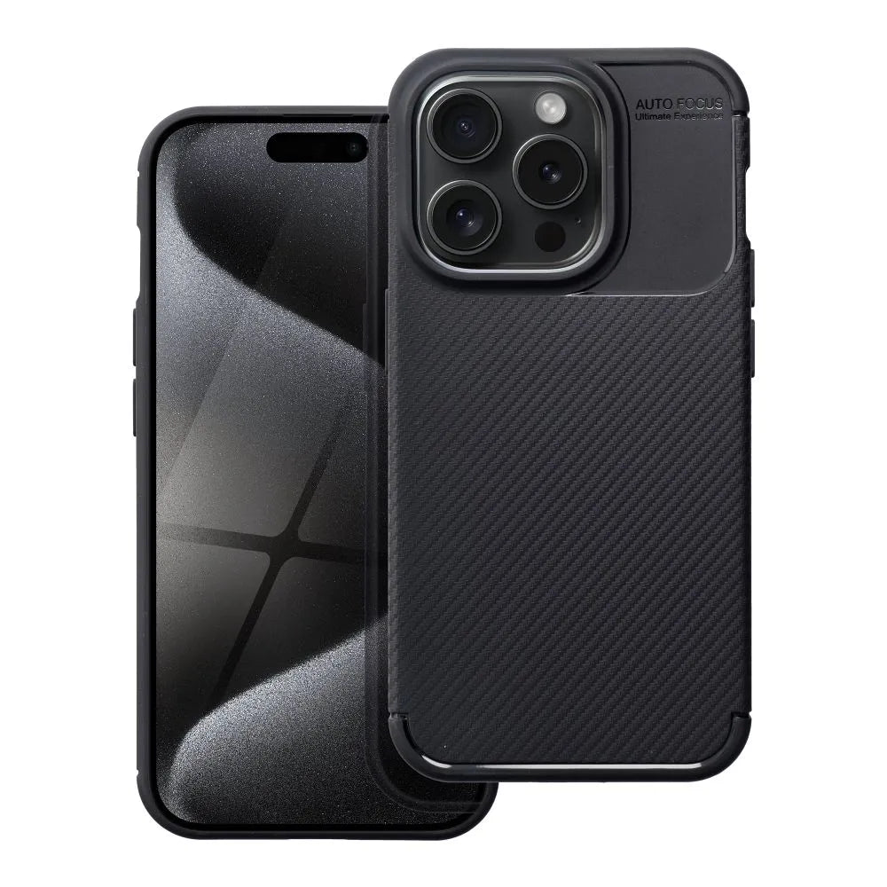 TechWave Carbon Fiber case for iPhone 15 Pro black