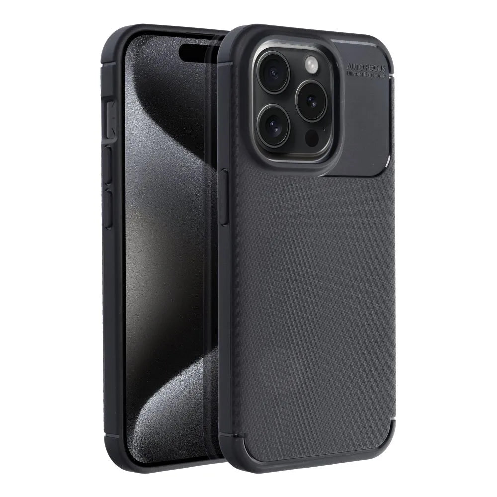 TechWave Carbon Fiber case for iPhone 15 Pro black