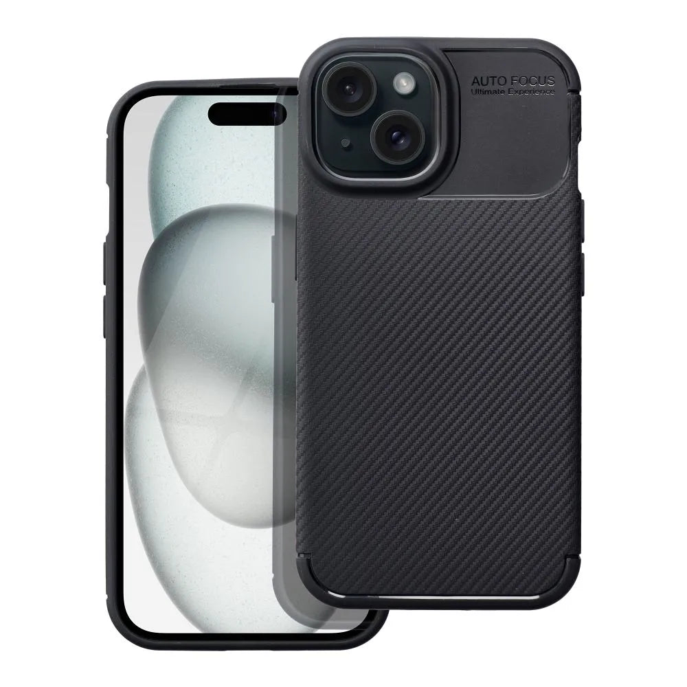 TechWave Carbon Fiber case for iPhone 15 black