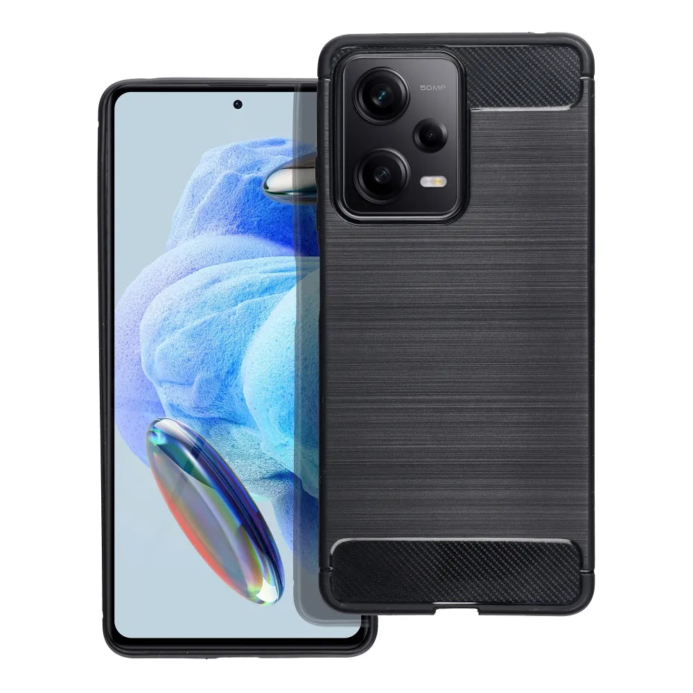 TechWave Carbon back case for Xiaomi Redmi Note 12 Pro 5G black